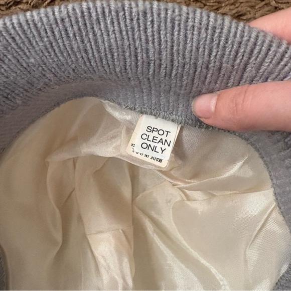 Women's AU COURANT Fedora Wool Knit Cap Bucket Trilby Bowler Hat Union Made - Picture 5 of 7